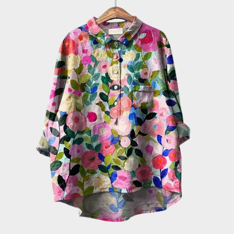 Lovina | Premium Blouse met Kantafwerking