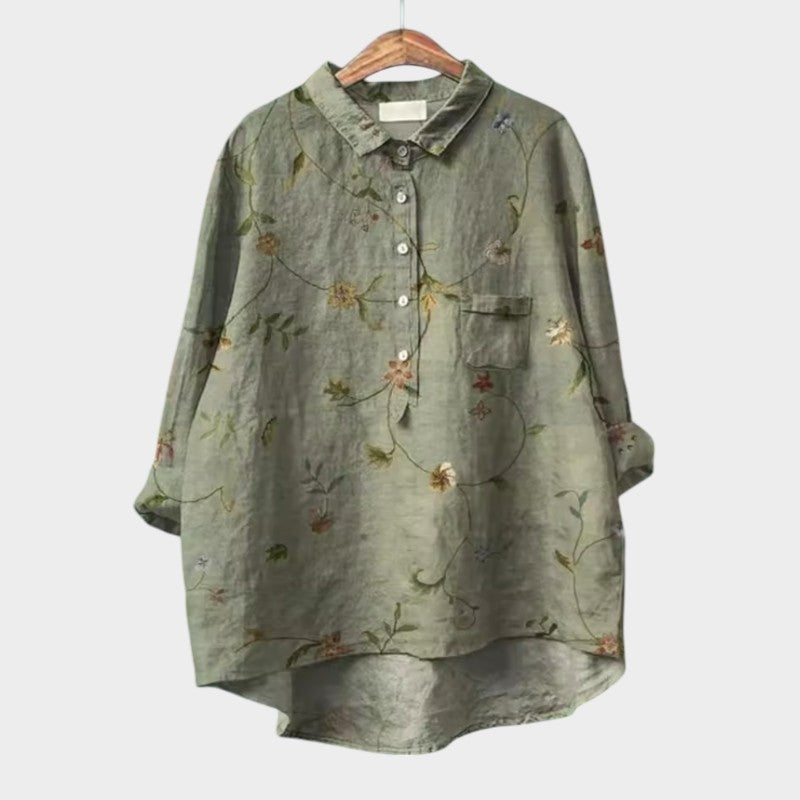 Amelia | Blouse Handgemaakt met Kant